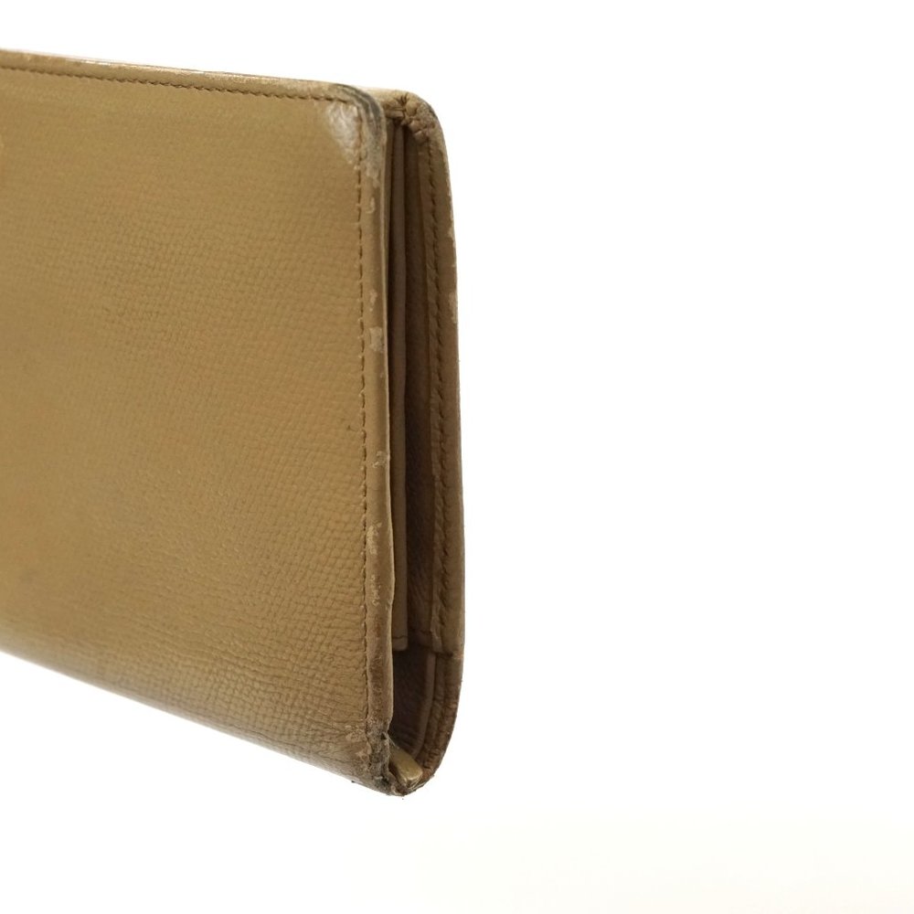 Auth Chanel Long Wallet Beige Leather #7070C71 - Picture 5 of 13